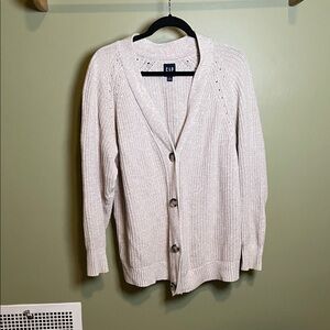 GAP Soft Gray Knit Cardigan